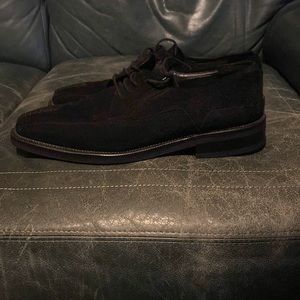 Black suede lace ups! Mezlan 11.5